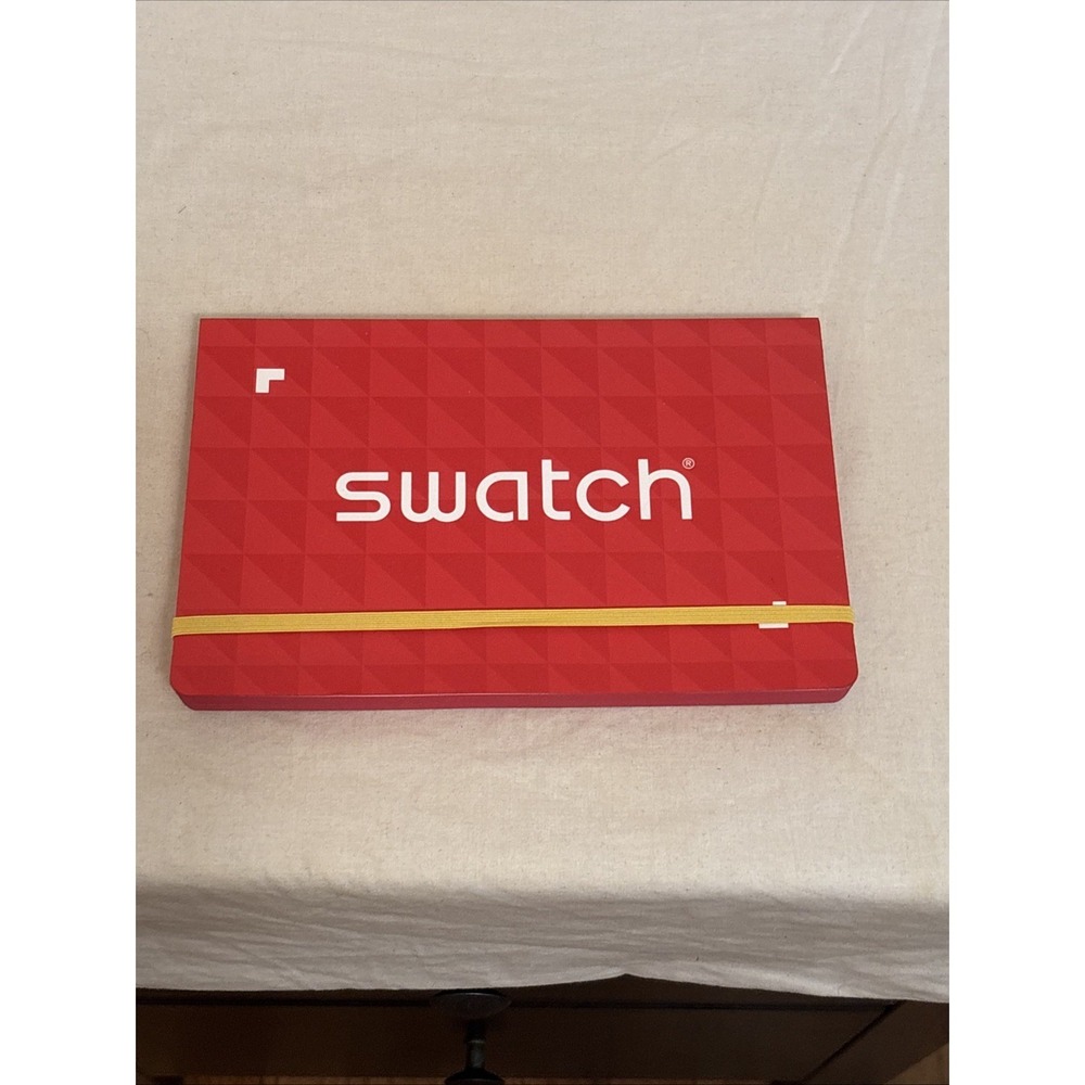 Swatch Promotional Giveaway Notebook Rare Red Dot Grid Journal Collectible